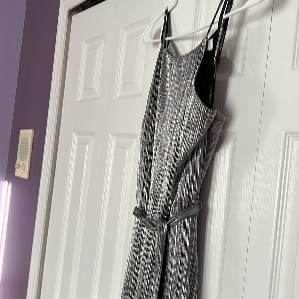 Formal Chrome Floor Length Dress